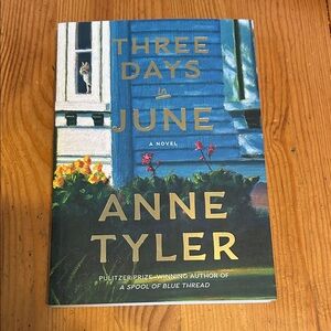 3/$15 with discount shipping Three Days in June by Anne Tyler Book